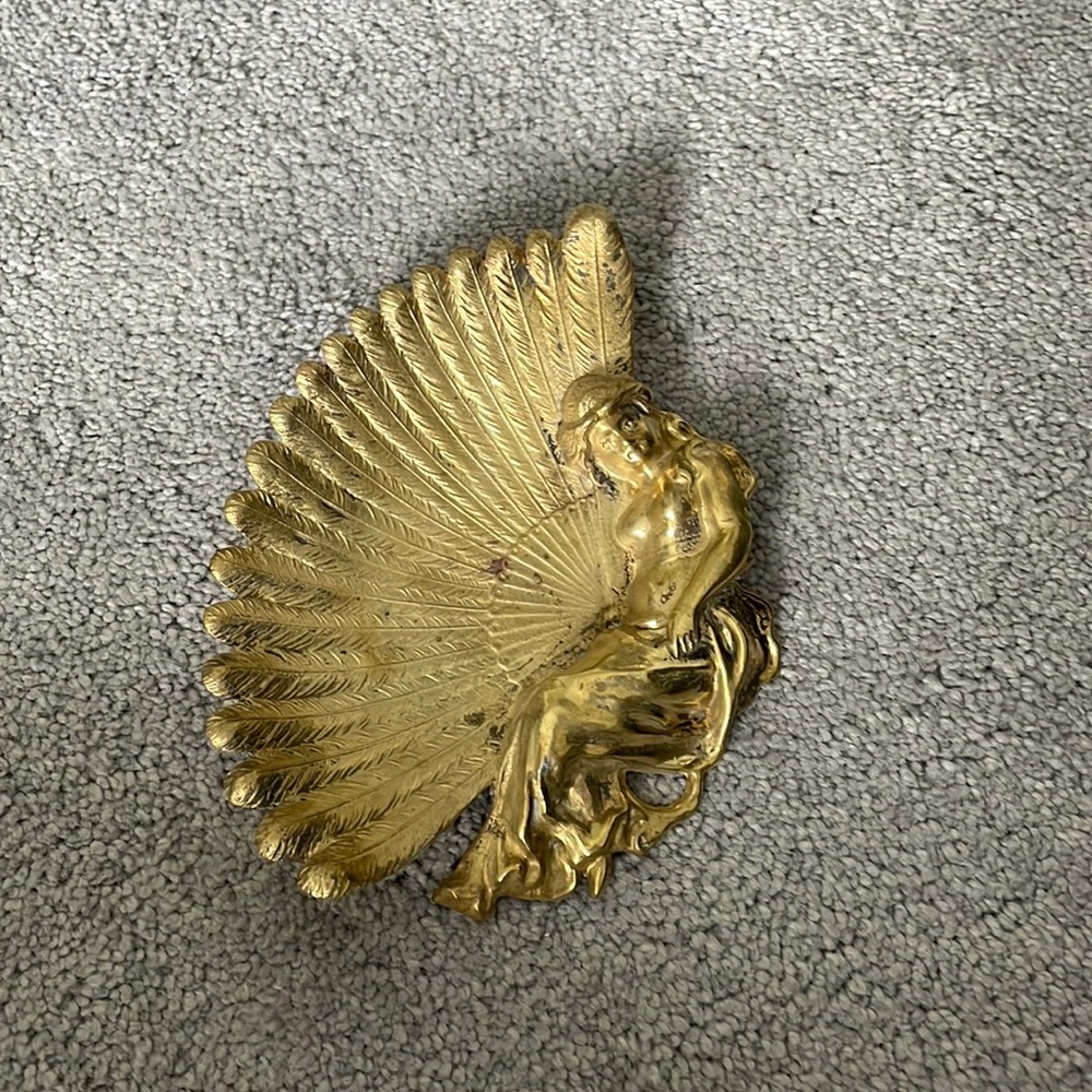 Vintage Brass Jewelry Tray